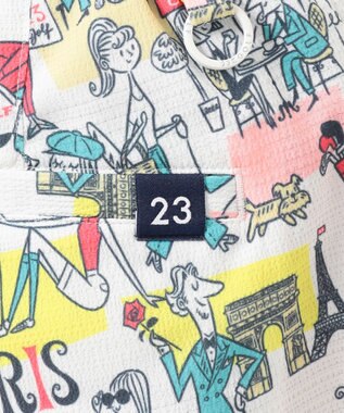23区GOLF 【WOMEN】【ストレッチ】25周年 イラストレーターコラボ総柄 ショートパンツ ホワイト系5