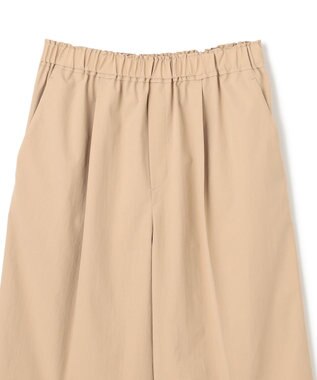 BEIGE， 【接触冷感/UVカット/洗える】YANN / ウエストゴムハーフタックパンツ Beige