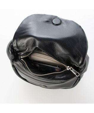 UNBILLION カシュカシュ cachecache / ハーフムーンワンハンドルミニショルダー ブラック