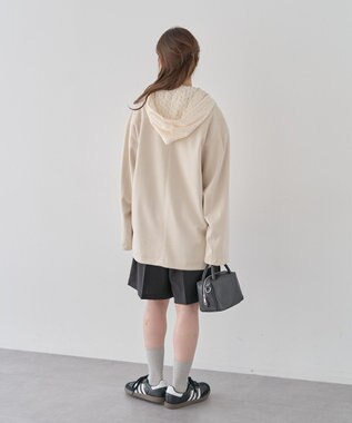 earth music&ecology レースパーカー Ivory