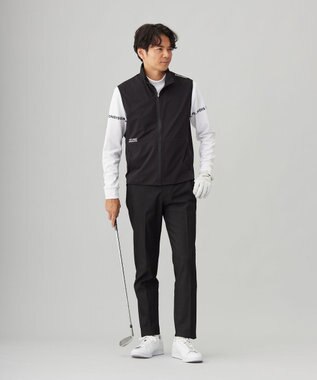23区GOLF 【MEN】【ストレッチ/撥水】ライトベスト 清涼感と機能性 暑い季節もさわやかに ブラック系