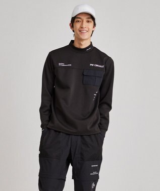 PW CIRCULUS 【ストレッチ / 快適 / 一枚でサマになる】【MEN】NEW ポケットモックT ブラック系