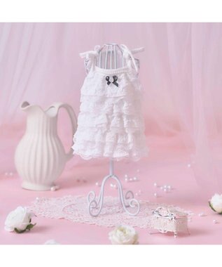 PET PARADISE cherircouture ホワイトローズ キャミソール 小型犬 ホワイト