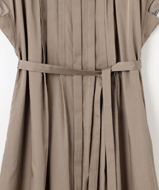 自由区 S 【洗える】シルキータック ワンピース シナモン