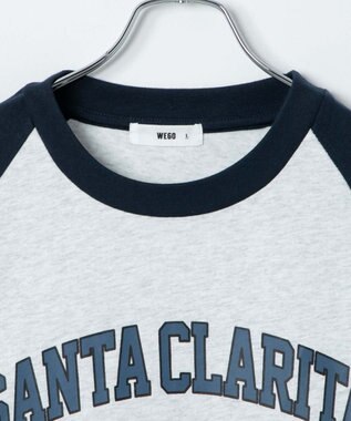 WEGO 【ユニセックス着用ITEM】ラグラングラフィックBIGロンT グレーその他