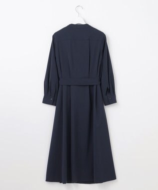 自由区 L 【接触冷感・UVカット・吸水速乾・洗える】ドライタッチファンクショナル ワンピース ネイビー