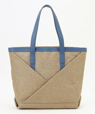 Y'SACCS リネンライク　イニシャルトート　Mサイズ ベージュ