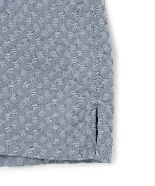 JOSEPH HOMME パターンジャガードストレッチ  /  レギュラーカラー半袖シャツ ライトグレー系