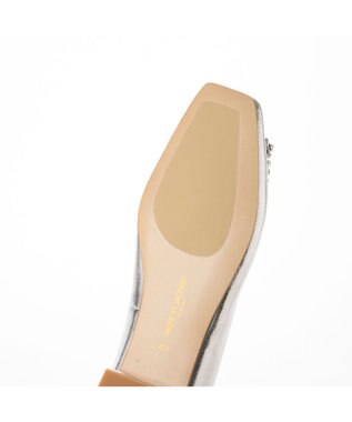 MODE ET JACOMO <MODE ET JACOMO>ビジューモチーフフラットパンプス シルバー