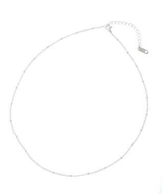 YECCA VECCA ドットチェーンステンレスネックレス Silver