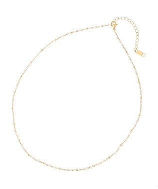YECCA VECCA ドットチェーンステンレスネックレス Gold