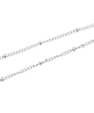 YECCA VECCA ドットチェーンステンレスネックレス Silver