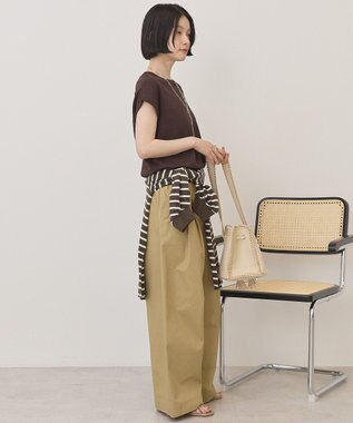 AMERICAN HOLIC フレンチスリーブニットプルオーバー Brown