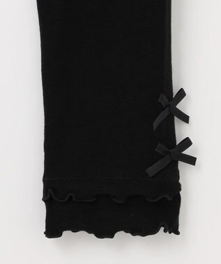 組曲 KIDS 【150-160㎝】なめらかタッチ レギンス ブラック