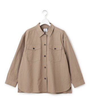 J.PRESS YORK STREET 【WOMEN】ミリタリーシャツジャケット ベージュ系