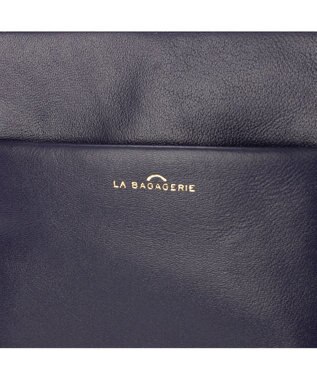 LA BAGAGERIE ミニ財布付き サイドノットショルダー パープル