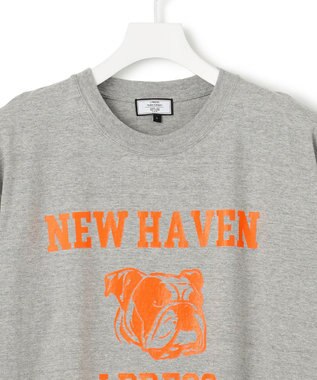 J.PRESS YORK STREET 【UNISEX】カレッジロゴTシャツ ライトグレー系