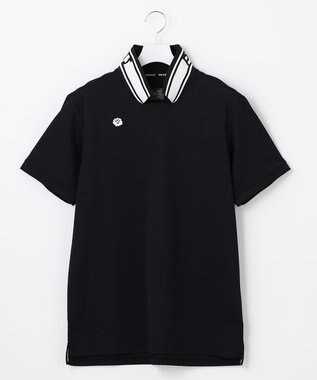 PW CIRCULUS 【MEN】【吸汗速乾】アニマル バックプリント ポロシャツ ブラック系