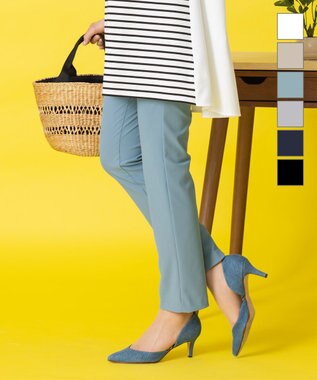 Tiaclasse 【日本製・洗える】穿き心地抜群のシェルタリングドライパンツ サックス