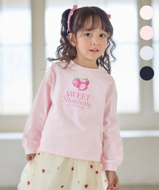 ANY KIDS 【Strawberry Collection】アートプリント 長袖Tシャツ