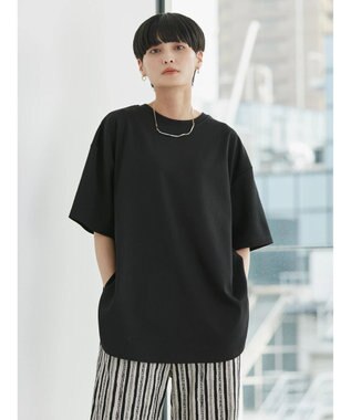 AMERICAN HOLIC 抗菌防臭　Ｄａｉｌｙ！　裾ラウンドカットチュニック1 Black