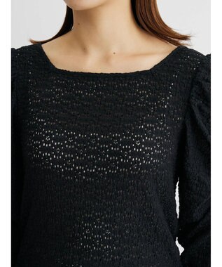 Green Parks ・Ｐｅｔｉｔ　Ｆｌｅｕｒ　フラワーレースプルオーバー Black