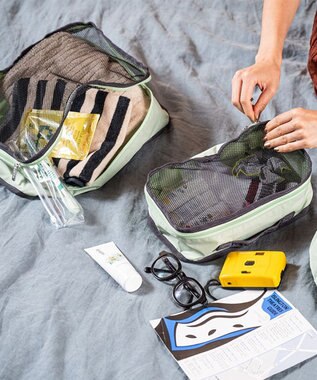 LeSportsac PACKING POUCH SET/ディープシー/ダークチョコレート ディープシー/ダークチョコレート