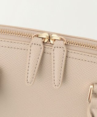 23区 サブバッグ付き 2WAYラウンド トートバッグ ベージュ系