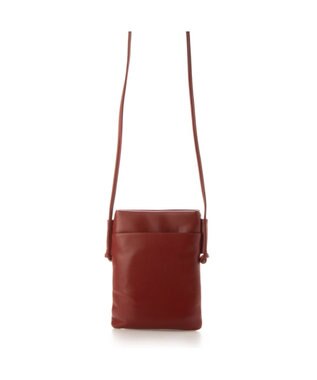 LA BAGAGERIE ミニ財布付き サイドノットショルダー レッド