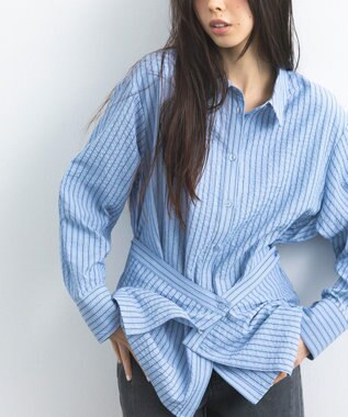 CRAFT STANDARD BOUTIQUE 2点セット / レイヤードデザインシャツ Stripe Sax