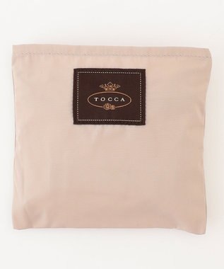TOCCA 【WEB＆一部店舗限定】【折り畳み収納可能】POINT OF RIBBON ECOBAG エコバッグ ベージュ系