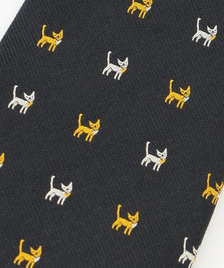 J.PRESS MEN 【STEPHEN WALTERS】キャットモチーフ ネクタイ ネイビー系8