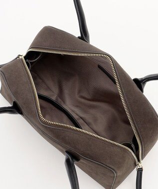 自由区 【SHIHOさん着用】スエードライクボストン バッグ スレート