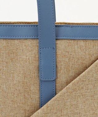 Y'SACCS リネンライク　イニシャルトート　Mサイズ ベージュ