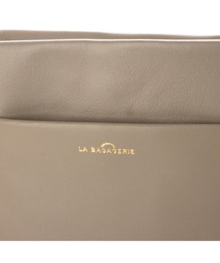 LA BAGAGERIE ミニ財布付き サイドノットショルダー グレージュ