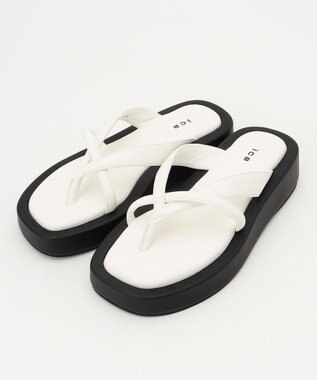 ICB ソファトングサンダル アイボリー系