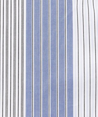 J.PRESS YORK STREET 【WOMEN】キャップスリーブ ストライプブラウス ブルー系1