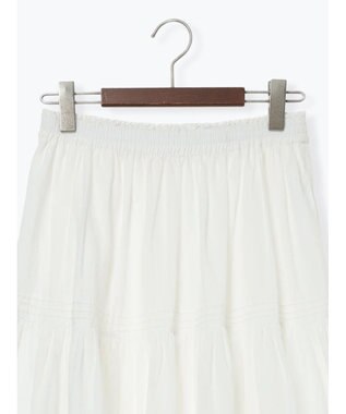 Te chichi コットンボイルティアードスカート《2026 spring catalog item》 オフホワイト