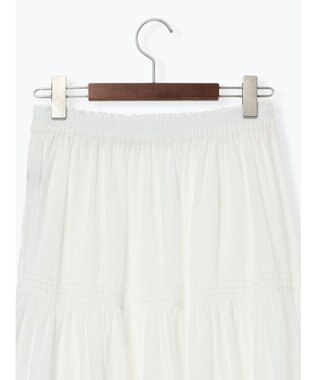 Te chichi コットンボイルティアードスカート《2026 spring catalog item》 オフホワイト