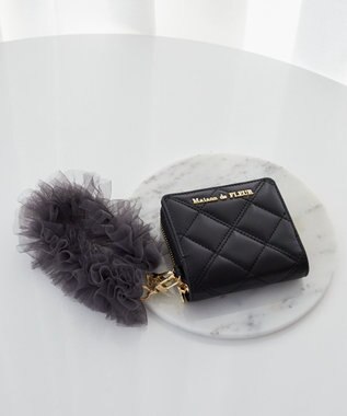 Maison de FLEUR チュールストラップウォレット