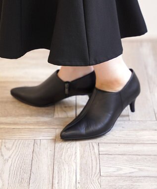 Pointer 日本製 ポインテッドトゥブーティ ブラック