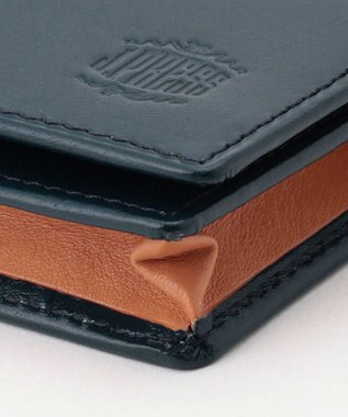 J.PRESS MEN 【MORPHO×J.PRESS】スムースヌメ 長財布(小銭入れ付き通しマチ束入) ネイビー系