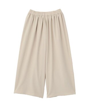 Green Parks イージーケアワイドガウチョパンツ Light Beige