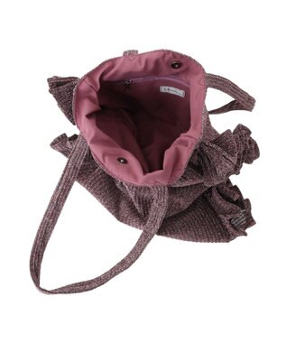 Green Parks ・ＱＵＯＮ　ラメフリルシンプルトート Pink