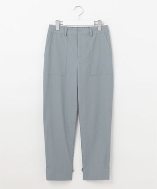 J.PRESS LADIES 【2WAY・洗える】ポリエステルリネンパンプキンシェル ベイカー パンツ スカイブルー系