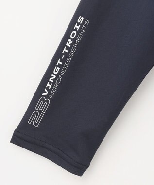 23区GOLF 【MEN】【吸水速乾/UVケア】30デニール 無地インナーシャツ ネイビー系