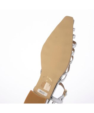 MODE ET JACOMO <carino>ポインテッドトゥグルカサンダル シルバー