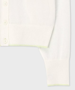 Paul Smith 【洗える】シアー カーディガン ホワイト