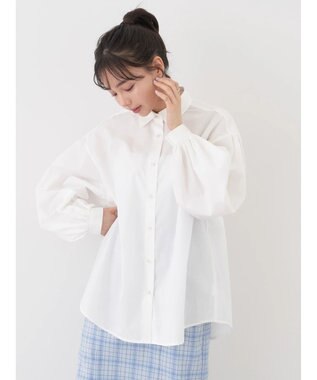 earth music&ecology 袖タックブラウス