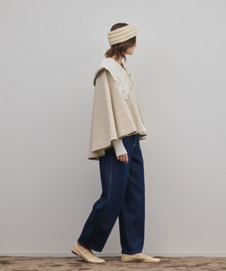 GRACE CONTINENTAL タッセル付レースカラー キナリ